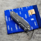 Preview: WOOD - HUNTSMAN - dark wash - fertig montiertes Taschenmesser - Titan Grade 5  (Ti 6AI 4V)  - 91mm